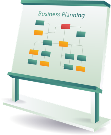 Business planning and report  Illustration