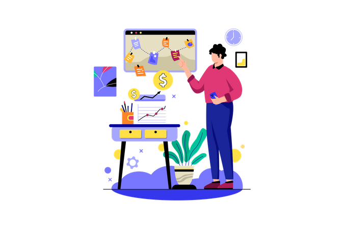 Business Planning  Illustration