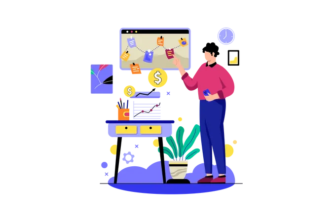 Business Planning  Illustration