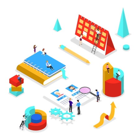 Business planning  Illustration