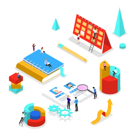 Business planning  Illustration