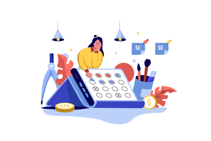 Business planning  Illustration