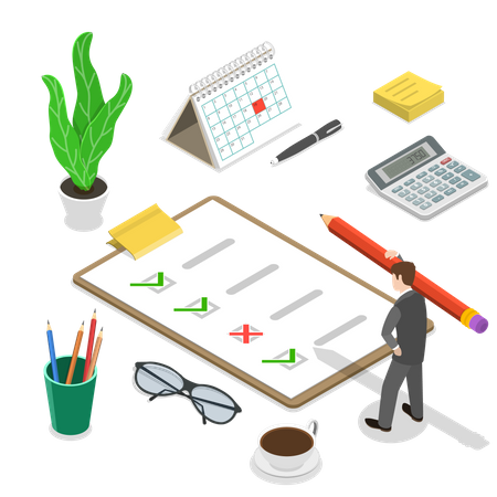 Business planning  Illustration