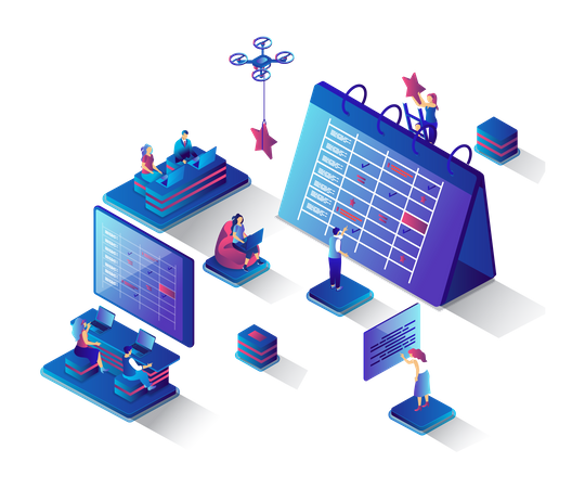 Business planning  Illustration