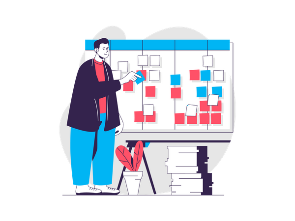 Business planning  Illustration