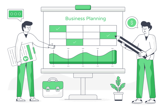 Business Planning  Illustration