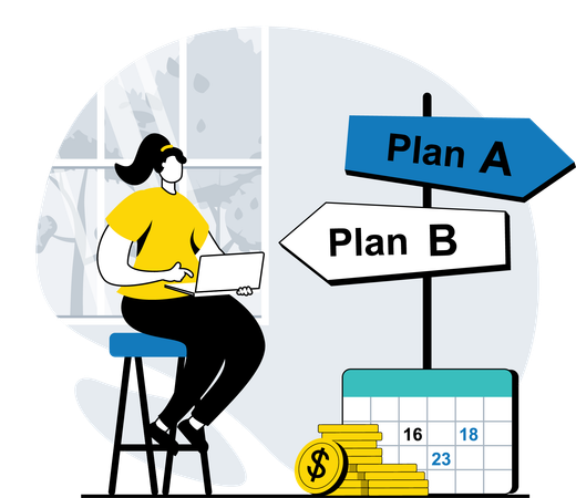 Business planning  Illustration