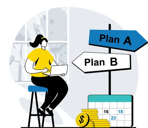 Business planning  Illustration