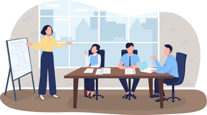 Business planning  Illustration