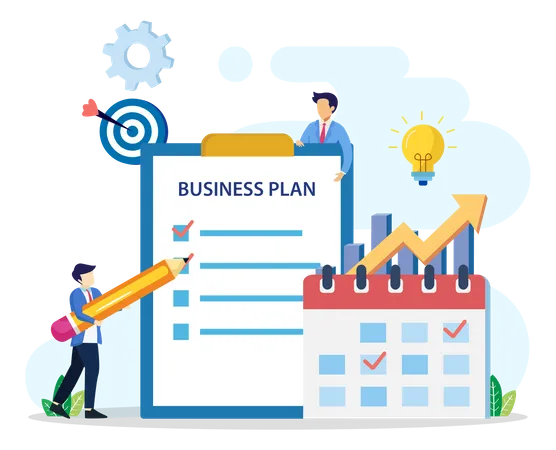 Business Planning  Illustration