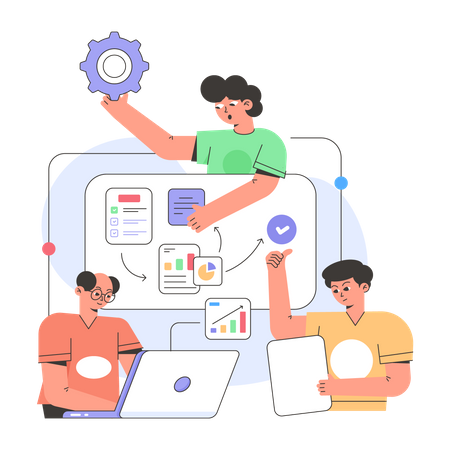 Business planning  Illustration