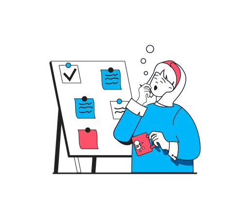 Business planning  Illustration