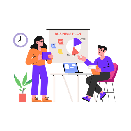 Business Planning  Illustration