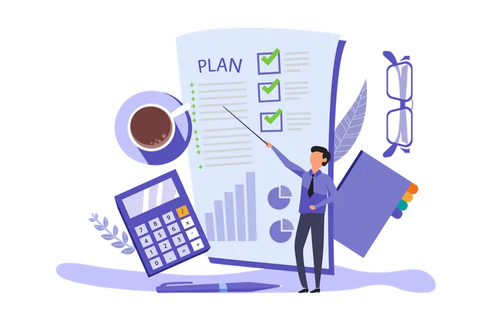 Business Planning  Illustration