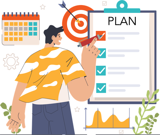 Business planning  Illustration