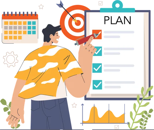 Business planning  Illustration