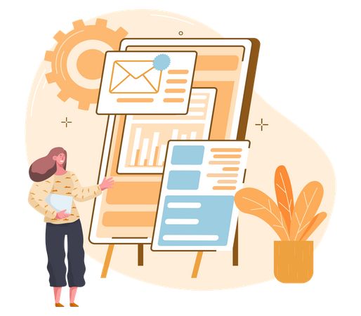 Business planning  Illustration