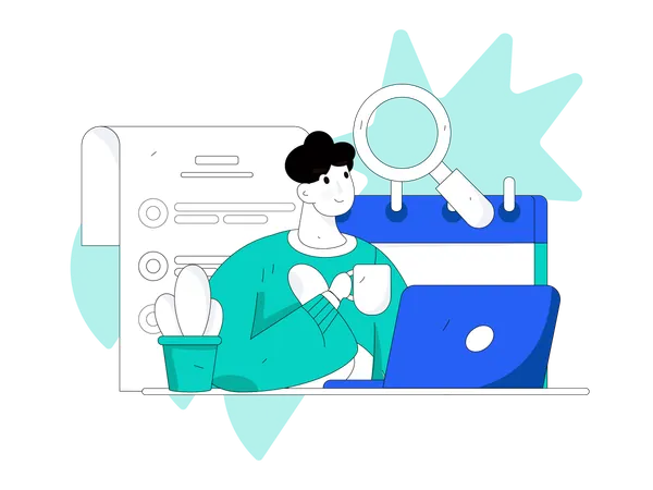 Business planning  Illustration