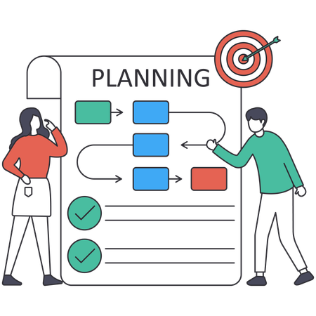 Business Planning  Illustration