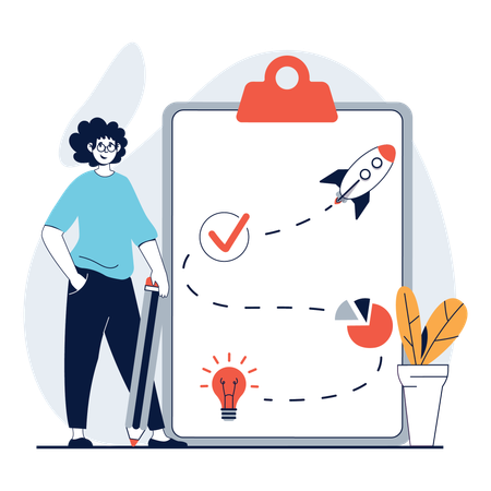 Business planning  Illustration