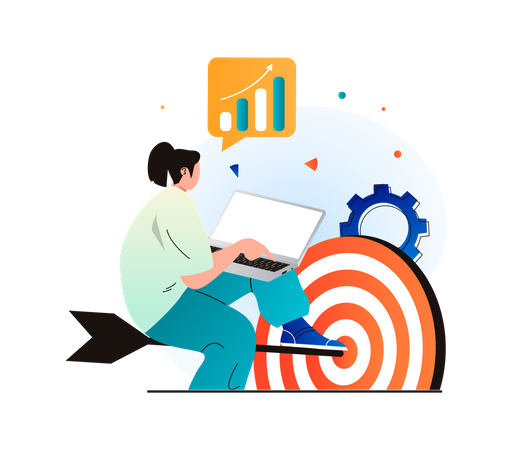 Business planning to achieve target Illustration