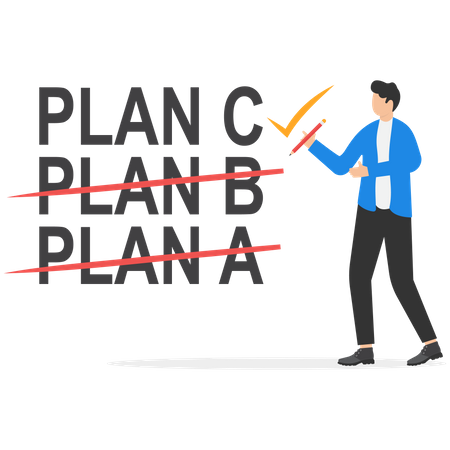 Business plans strategy changing  Illustration