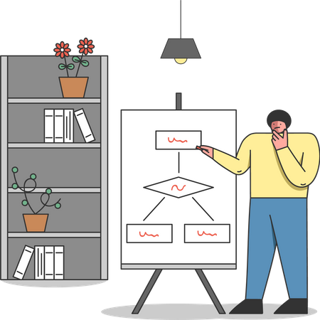 Geschäfts Präsentation  Illustration