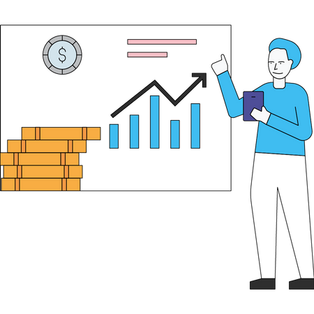 Geschäfts Präsentation  Illustration