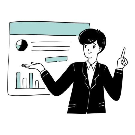 Business Presentation  Illustration