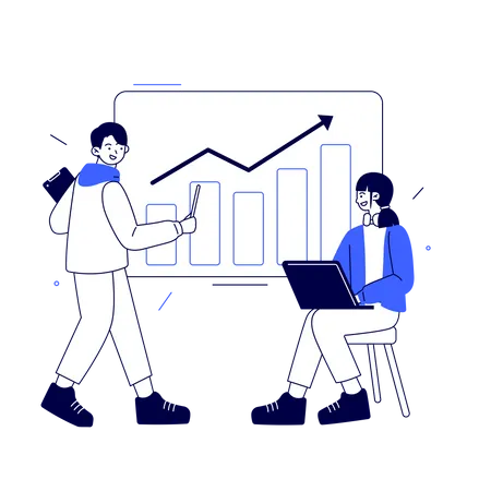 Business presentation Illustration