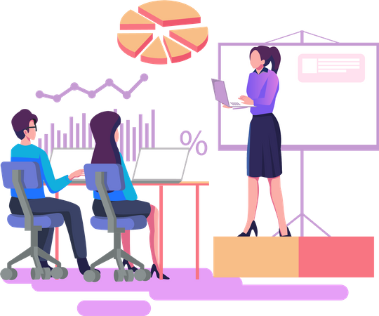 Business presentation  Illustration