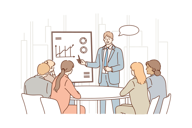 Business presentation  Illustration