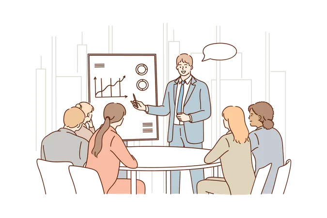 Business presentation  Illustration