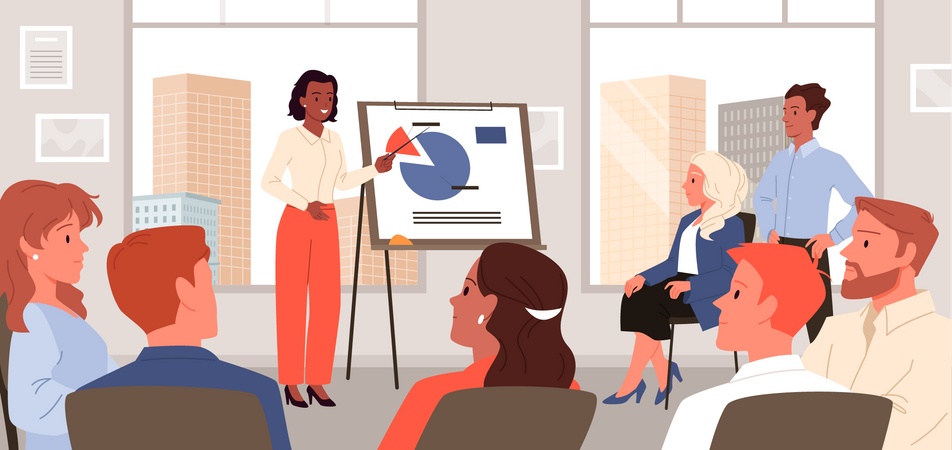 Business Presentation  Illustration