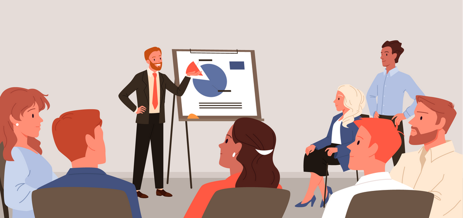 Business Presentation  Illustration