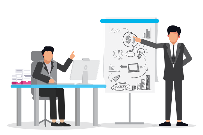 Business Presentation  Illustration