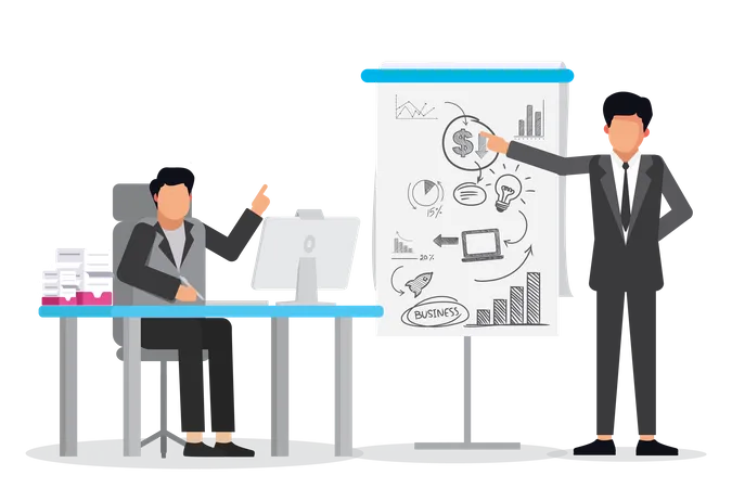 Business Presentation  Illustration