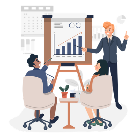 Business Presentation  Illustration