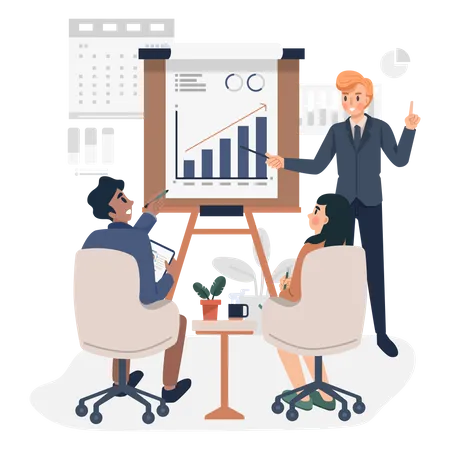 Business Presentation  Illustration