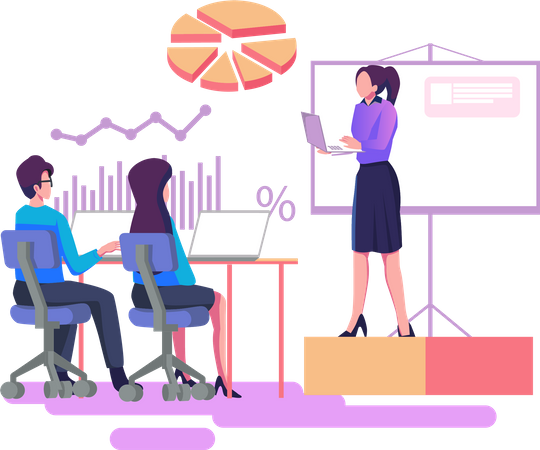 Business presentation  Illustration