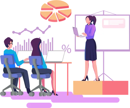 Business presentation  Illustration