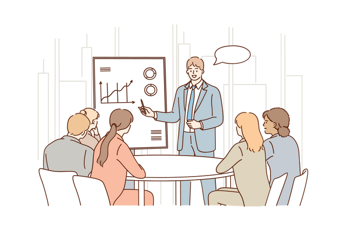 Business presentation  Illustration