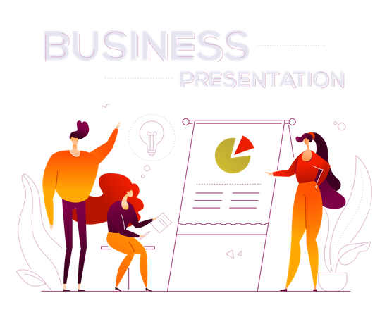 Business presentation  Illustration