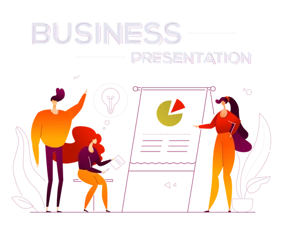 Business presentation  Illustration