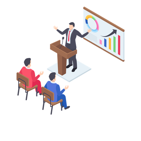 Business presentation  Illustration