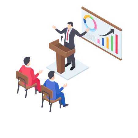 Business presentation  Illustration