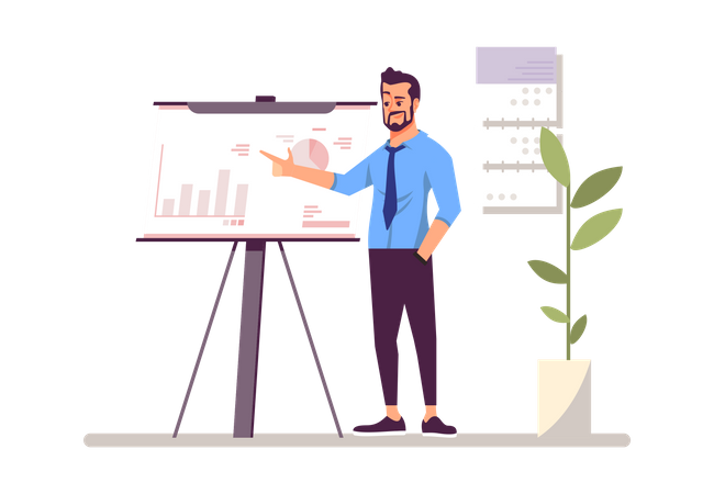 Business Presentation  Illustration