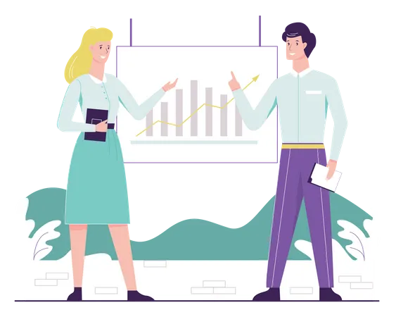 Business presentation  Illustration