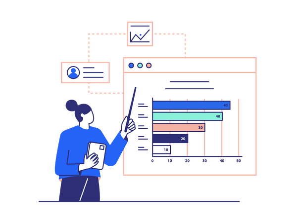 Business Presentation  Illustration