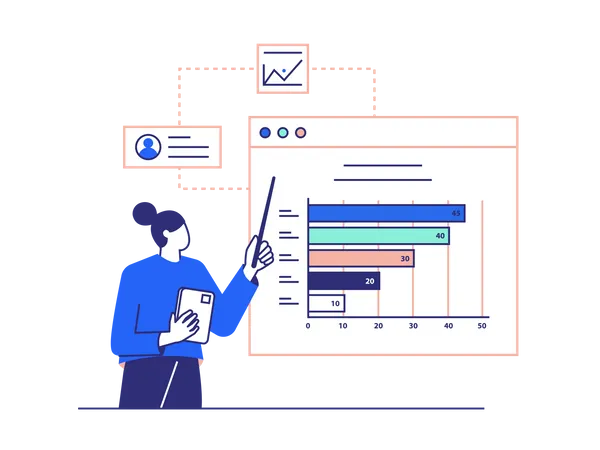 Business Presentation  Illustration